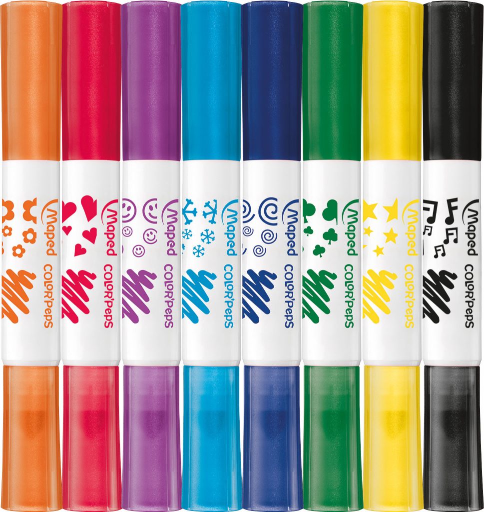 2in1 Filzstifte + Stempel COLOR’PEPS DUO STAMP x8 – Maped Germany